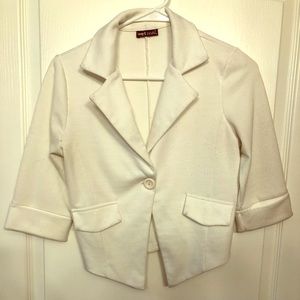 Short cotton blazer